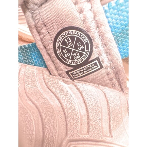 Keen Kids Water Sandals Size 13 Blue/Gray Adjustable Straps - Picture 6 of 7